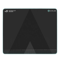 ASUS ROG Hone Ace Aim Lab Edition Gaming Mouse Pad, 508 X 420 x 3 mm, Large Size, Soft, Hybrid Cloth Material, Non-Slip Rubber Base, Esports & FPS Gaming, Black | 90MP0380-BPUA00