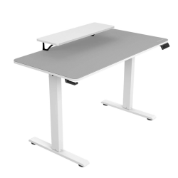 Cougar E-STAR 120 Gaming Desk, Full Desk Mouse Pad, Removable Monitor Stand, Shields for Transmission Shaft & Motor, Cable Tray for Easy Management, Headset Hook, White | 3MSTA1WW.0001 Cougar E-STAR 120 Gaming Desk, Full Desk Mouse Pad, Removable Monitor Stand, Shields for Transmission Shaft & Motor, Cable Tray for Easy Management, Headset Hook, White | 3MSTA1WW.0001