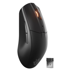 SteelSeries Rival 3 Wireless Gen 2 Gaming Mouse 2.4GHz and Bluetooth 18000 DPI TrueMove Air Optical Sensor 60 Million Click Durability Light-Weight 100% PTFE Feet - Black | PN:62523 SteelSeries Rival 3 Wireless Gen 2 Gaming Mouse 2.4GHz and Bluetooth 18000 DPI TrueMove Air Optical Sensor 60 Million Click Durability Light-Weight 100% PTFE Feet - Black | PN:62523