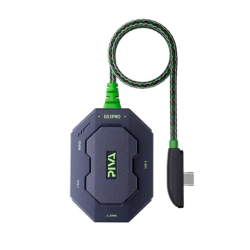 PIVA GS3PRO-W Type-C Adapter With 4 Ports 32bit Audio Support 60W Charging Power with Downward Sloping Elbow - (Open Sealed)