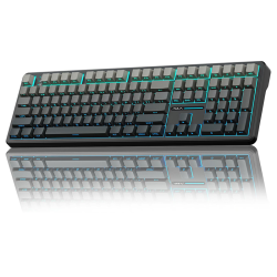 Aula F108 100% Wireless Gaming Keyboard, Full Size Custom Gasket Mechanical Keyboard, 4000mAh Battery, Programmable 108 Keys, Hot-Swappable, for Win/Mac (Grey&Yellow) Aula F108 100% Wireless Gaming Keyboard, Full Size Custom Gasket Mechanical Keyboard, 4000mAh Battery, Programmable 108 Keys, Hot-Swappable, for Win/Mac (Grey&Yellow)