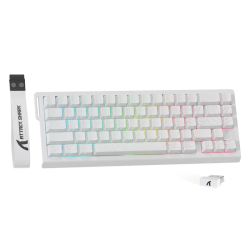 ATTACK SHARK X68PRO HE Wireless Rapid Trigger Keyboard Magnetic Switch 60% Tri-Mode Wireless 8KHz Magnetic Keyboard With 0.01mm RT Accuracy, Support RT/Snap Tap/DKS/MT/TGL - White Contour Line ATTACK SHARK X68PRO HE Wireless Rapid Trigger Keyboard Magnetic Switch 60% Tri-Mode Wireless 8KHz Magnetic Keyboard With 0.01mm RT Accuracy, Support RT/Snap Tap/DKS/MT/TGL - White Contour Line