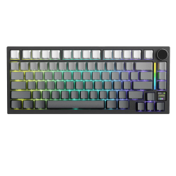 ATTACK SHARK X820Ultra Tri-mode Gasket Mechanical Keyboard 75% Gasket-mounted Bluetooth 5.1/2.4G Wireless & Type-C Wired Mechanical Keyboard - Black Gradient + Gift Switch