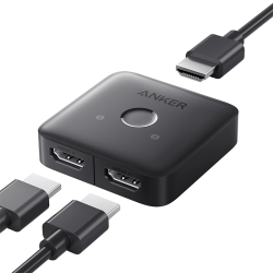 Anker HDMI Switch 2-in-1 – 4K HDMI Switch (Gray) | A83H10A1 Anker HDMI Switch 2-in-1 – 4K HDMI Switch (Gray) | A83H10A1