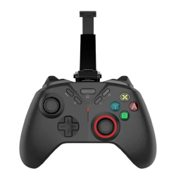 Redragon Forge G711 Wireless Gaming Controller, Multi-Platform, RGB, 4 Programmable Buttons, USB 2.4GHz, Bluetooth, USB Type-C, Six-Axis Gyroscope, Black Redragon Forge G711 Wireless Gaming Controller, Multi-Platform, RGB, 4 Programmable Buttons, USB 2.4GHz, Bluetooth, USB Type-C, Six-Axis Gyroscope, Black
