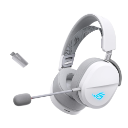 ASUS ROG Pelta Tri-Mode Gaming Headphones White | 90YH0410-BHUA10 ASUS ROG Pelta Tri-Mode Gaming Headphones White | 90YH0410-BHUA10