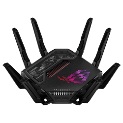 ASUS ROG Rapture GT-BE98 Quad-Band WiFi 7 Gaming Router, Supports 320MHz with Speeds of Up to 25 Gbps, Dual 10G Port, Mobile Game Mode, AiMesh & VPN Features | 90IG08F0-MO9A0V