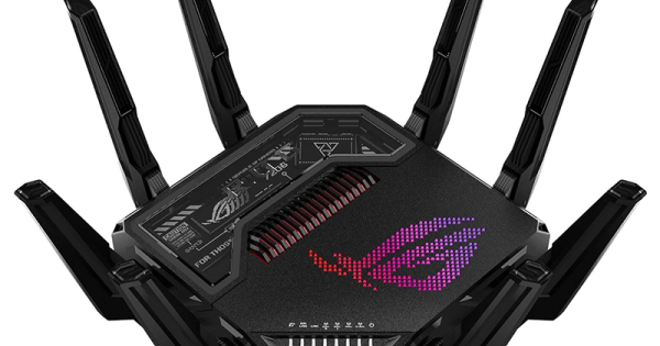 ASUS ROG Rapture GT-BE98 Quad-Band WiFi 7 Gaming Router, Supports