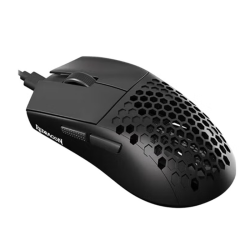 REDRAGON M617-LIT Bludhound Ultralight Honeycomb Shell Wired Gaming Mouse, 41g, 10,000 DPI, 6 Programmable Buttons, Drag-Free Paracord, Type-C Gamer Mouse with 2 Side Buttons for PC/Mac/Laptop, Black