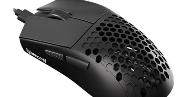 REDRAGON M617-LIT Bludhound Ultralight Honeycomb Shell Wired Gaming ...