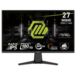 MSI MAG 275QF Gaming Monitor, 27" WQHD Rapid IPS Display, 180Hz Refresh Rate, 0.5ms (GtG) Response Time, AdaptiveSync Technology, 1.07b Display Colors, Black | MAG 275QF MSI MAG 275QF Gaming Monitor, 27" WQHD Rapid IPS Display, 180Hz Refresh Rate, 0.5ms (GtG) Response Time, AdaptiveSync Technology, 1.07b Display Colors, Black | MAG 275QF