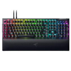Razer BlackWidow V4 Pro RGB Mechanical Gaming Keyboard, Razer Green Switches, Command Dial, 5 Dedicated Macros Keys, English US Layout, Detachable Type-C Cable, Black | RZ03-04680100-R3M1 Razer BlackWidow V4 Pro RGB Mechanical Gaming Keyboard, Razer Green Switches, Command Dial, 5 Dedicated Macros Keys, English US Layout, Detachable Type-C Cable, Black | RZ03-04680100-R3M1