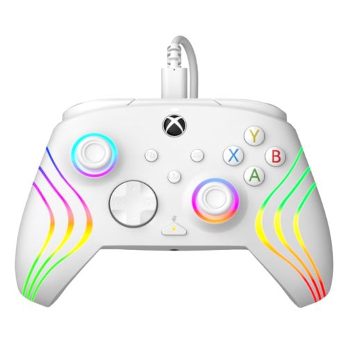 PDP Afterglow Wave Wired RGB Controller for Xbox & PC - White