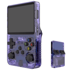 R36S Retro Handheld Video Game Console - 64 GB - Purple R36S Retro Handheld Video Game Console - 64 GB - Purple
