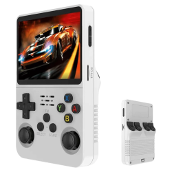 R36S Retro Handheld Video Game Console - 64 GB - White