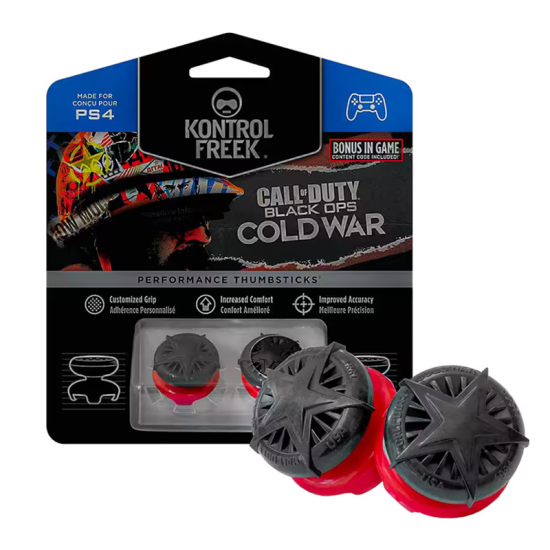 KontrolFreek Call of Duty: Black Ops War Cold Analog PS4 And PS5 - Black/Red KontrolFreek Call of Duty: Black Ops War Cold Analog PS4 And PS5 - Black/Red