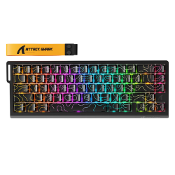 ATTACK SHARK X68PRO HE Wireless Rapid Trigger Keyboard Magnetic Switch - Black Contours ATTACK SHARK X68PRO HE Wireless Rapid Trigger Keyboard Magnetic Switch - Black Contours