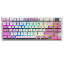 Msi FORGE GK600 TKL VIOLET US Layout 3-Modes RGB Mechanical Gaming Keyboard - Violet