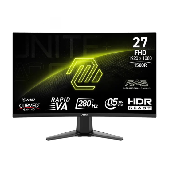 MSI MAG 276CXF 27 inch FHD 280Hz 0.5ms Curved Gaming Monitor – Black