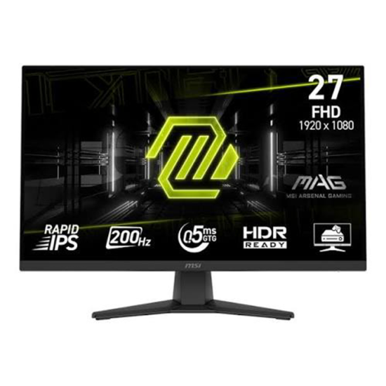 MSI MAG 272F X24 27" FHD Rapid IPS 240Hz 0.5ms HDR Gaming Monitor – Black