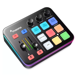 MAONO MaonoCaster G1 NEO Audio Mixer for Gaming & Streaming – Black