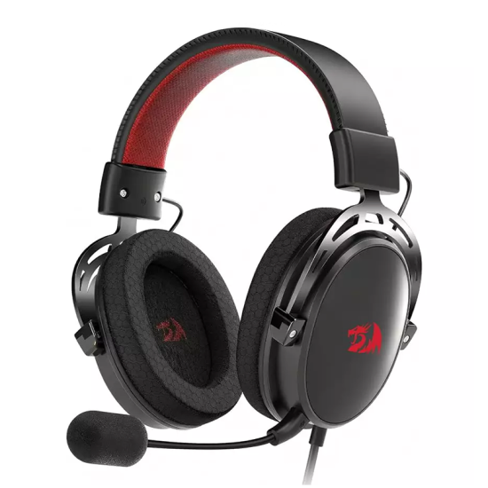 Redragon H541 CRAGBLADE Wired Gaming Headset – 53mm Drivers, Detachable Microphone & Breathable Mesh Ear Cushions – Black Redragon H541 CRAGBLADE Wired Gaming Headset – 53mm Drivers, Detachable Microphone & Breathable Mesh Ear Cushions – Black
