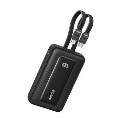 Anker Zolo Power Bank 10,000mAh 35W Dual Built-In USB-C Cables – Black | A110LH12 Anker Zolo Power Bank 10,000mAh 35W Dual Built-In USB-C Cables – Black | A110LH12