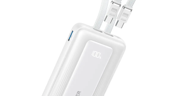 Anker Zolo Power Bank 10,000mAh 35W Dual Built-In USB-C Cables