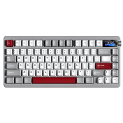 AULA Nova75 (Caramel Latte) Switch Gaming Keyboard - White / Gray / Red AULA Nova75 (Caramel Latte) Switch Gaming Keyboard - White / Gray / Red