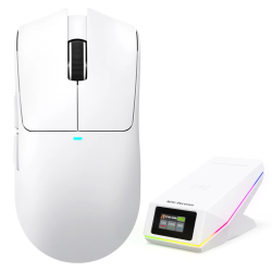 ATTACK SHARK X11 PRO V2 Wireless Gaming Mouse with TFT Display Charging Dock – White