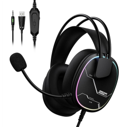 ONIKUMA X91 RGB Wired Over-Ear Gaming Headset with 50mm Drivers & Noise-Reducing Microphone – Black ONIKUMA X91 RGB Wired Over-Ear Gaming Headset with 50mm Drivers & Noise-Reducing Microphone – Black