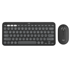 Logitech Pebble 2 Combo Wireless Keyboard and Mouse - Tonal Graphite | 920-012251 Logitech Pebble 2 Combo Wireless Keyboard and Mouse - Tonal Graphite | 920-012251