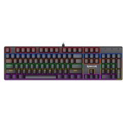 Redragon K608-R Valheim Rainbow Elite Full-Size Mechanical Gaming Keyboard – Red Switches, Arabic Layout, Black Redragon K608-R Valheim Rainbow Elite Full-Size Mechanical Gaming Keyboard – Red Switches, Arabic Layout, Black