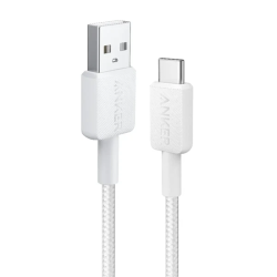 Anker 322 USB-A to USB-C Charging & Data Cable 0.9m – White | A81H5H21