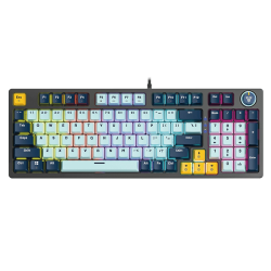 Fantech ATOM 96 MK890V2 MIZU Wired Mechanical Gaming Keyboard with Rosie Switches – Sky Blue | 6977052255044