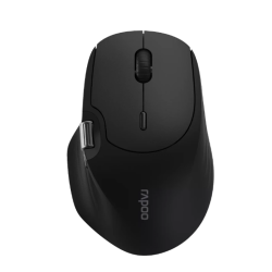 Rapoo MT560 Ergonomic Optical Multi-Mode Wireless Mouse – Black | 6940056131744