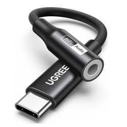 UGREEN 25836 USB-C to 3.5mm Audio Adapter – Hi-Res 32-bit/384kHz DAC, Black | 6941876228362 UGREEN 25836 USB-C to 3.5mm Audio Adapter – Hi-Res 32-bit/384kHz DAC, Black | 6941876228362