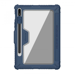 Samsung Galaxy Tab S7 Plus / S7 FE / S8 Plus Nillkin Bumper Leather Case Pro - Blue