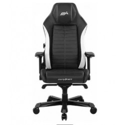 DXRacer DM1200 Master Series Gaming Chair, Backrest, Microfiber Leather, 3" Caster/PU, Multi-functional Tilt, 4 Gas Lift Class, Black - White | DMC-I235S-NW-A3