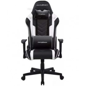 DXRacer Prince Series P132 Gaming Chair, 1D Armrests with Soft Surface, Black and White | GC-P132-NW-F2-158