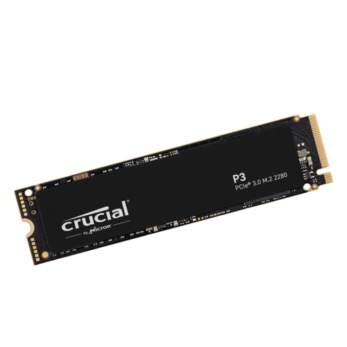 Crucial P3 500GB PCIe 4.0 3D NAND NVMe M.2 SSD, up to 3500MB/s CT500P3SSD8, Black