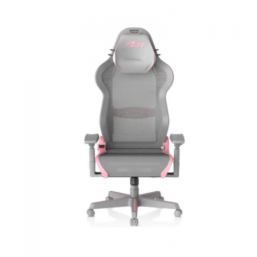 DXRacer Air Mesh Series D7100 Gaming Chair, 3D Armrests, Conventional Tilt, 4 Gas Lift Class, 2'' Casters, Recommended Weight 90kg, Pink / Gray | AIR-R1S-GP.G-E1