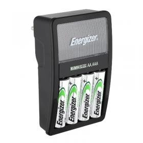 Energizer Maxi Recharge Charger, plus Rechargeble Battery, Size AA, Pack of 4 Blister Card, 2000 mAh - Charger + 4 Pen Stones