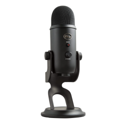 Blue Yeti USB Microphone for PC, Mac, Gaming, Recording, Streaming,Podcasting, Studio and Computer Condenser Mic with Blue VO!CE effects, 4 Pickup Patterns, Plug and Play - Blackout Blue Yeti USB Microphone for PC, Mac, Gaming, Recording, Streaming,Podcasting, Studio and Computer Condenser Mic with Blue VO!CE effects, 4 Pickup Patterns, Plug and Play - Blackout