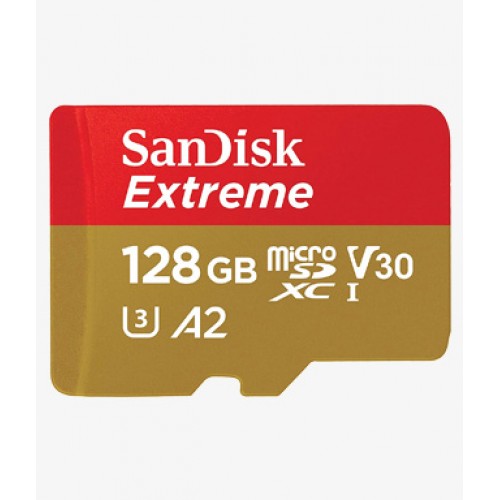 SanDisk SDSQXA1-128G-GN6MN 128GB Extreme microSD UHS-I U3 V30 A2 160MB/s- SDSQXA1-128G-GN6MN