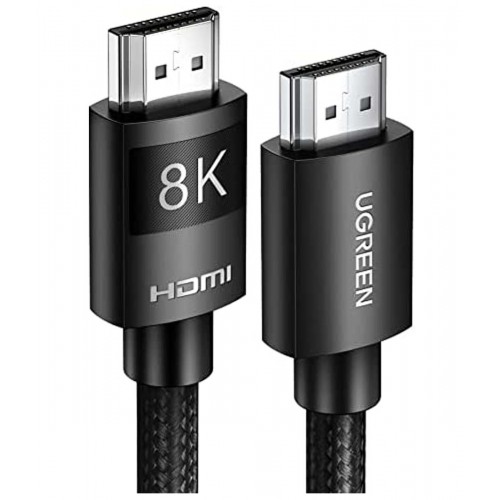UGREEN 8K HDMI Cable, Ultra HD High-Speed 48Gbps HDMI 2.1 Cord, Support 8K@60Hz, 4K@120Hz, eARC Dynamic HDR Dolby Vision for MacBook 2021 Pro PS5, PS4, Nintendo Switch, Samsung TV, Roku Braided -3M (80602)