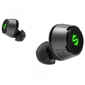 Black Shark Wireless Earbuds with 35ms Ultra-Low Latency, Gaming Bluetooth Earbuds with Studio-Quality Sound, Bluetooth 5.2, IPX5 Waterproof, 24h Listening Time, Clear Mics, Comfort Fit - Lucifer T4