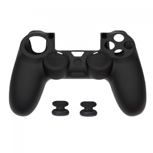 Dobe Silicone Cover Case For PS4 DualShock Controller & Analogs - Black