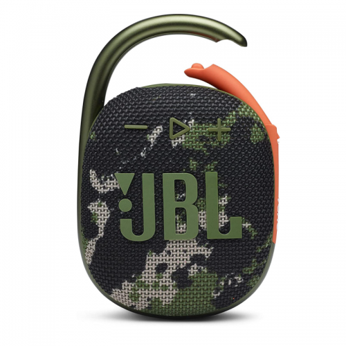JBL Clip 4 - Bluetooth portable speaker with integrated carabiner, waterproof and dustproof, in camo