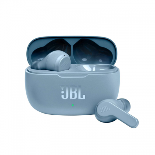 JBL Wave 200 TWS, True Wireless in-Ear Earbuds with Mic, 20 Hours Playtime, Deep Bass Sound, use Single Earbud or Both, Bluetooth 5.0, Type C & Voice Assistant Support for Mobile Phones (Blue)